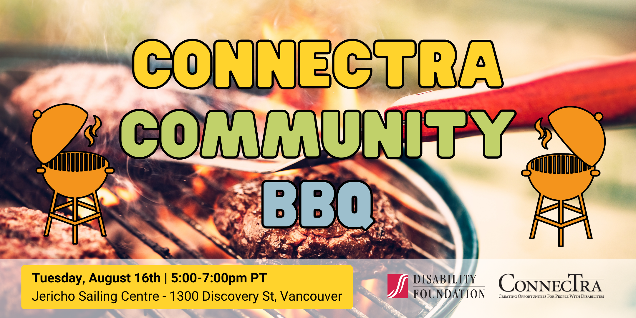 [ConnecTra Community BBQ: Tuesday, August 16th: 5-7pm PDT at Jericho Sailing Centre - 1300 Discovery St, Vancouver