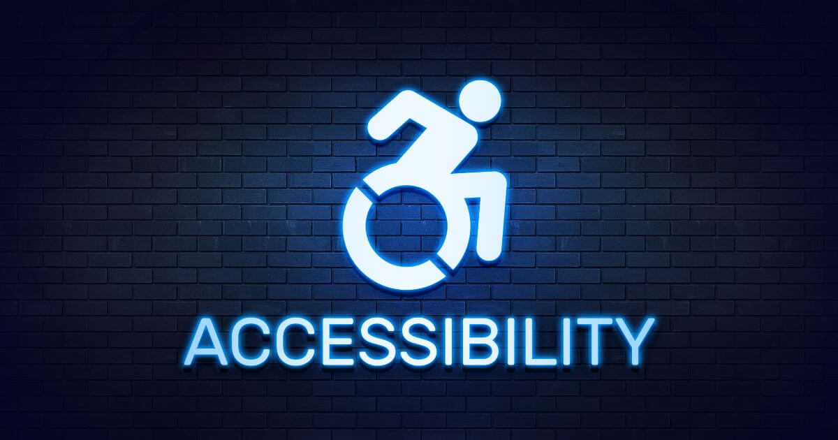 An accessibility logo.