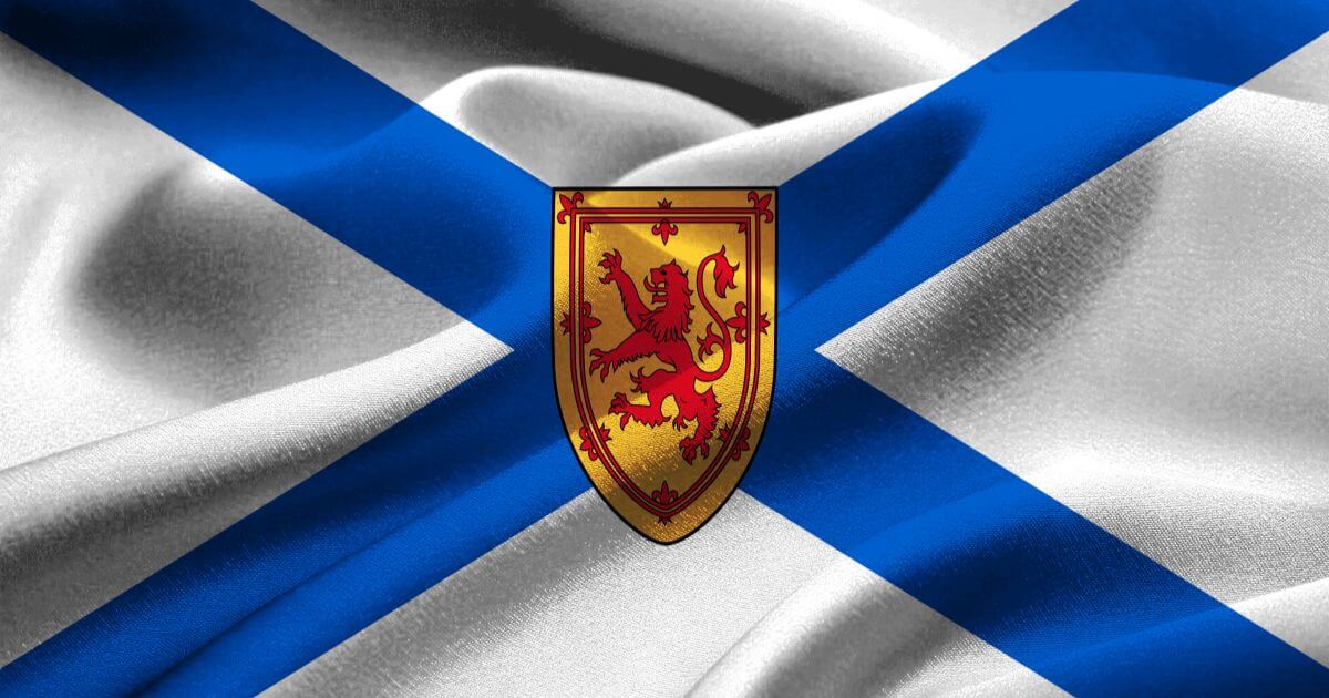 Nova Scotia flag.